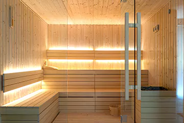 Modern Sauna Setup in Cobourg, Ontario