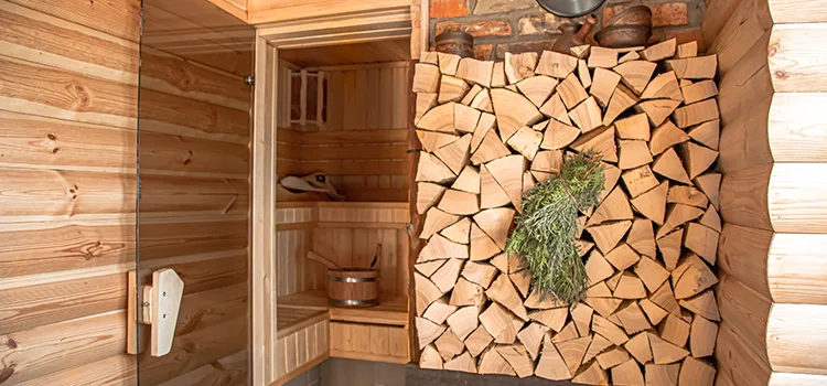 Eucalyptus Wood Sauna Walls Repair And Installation in Cobourg, ON